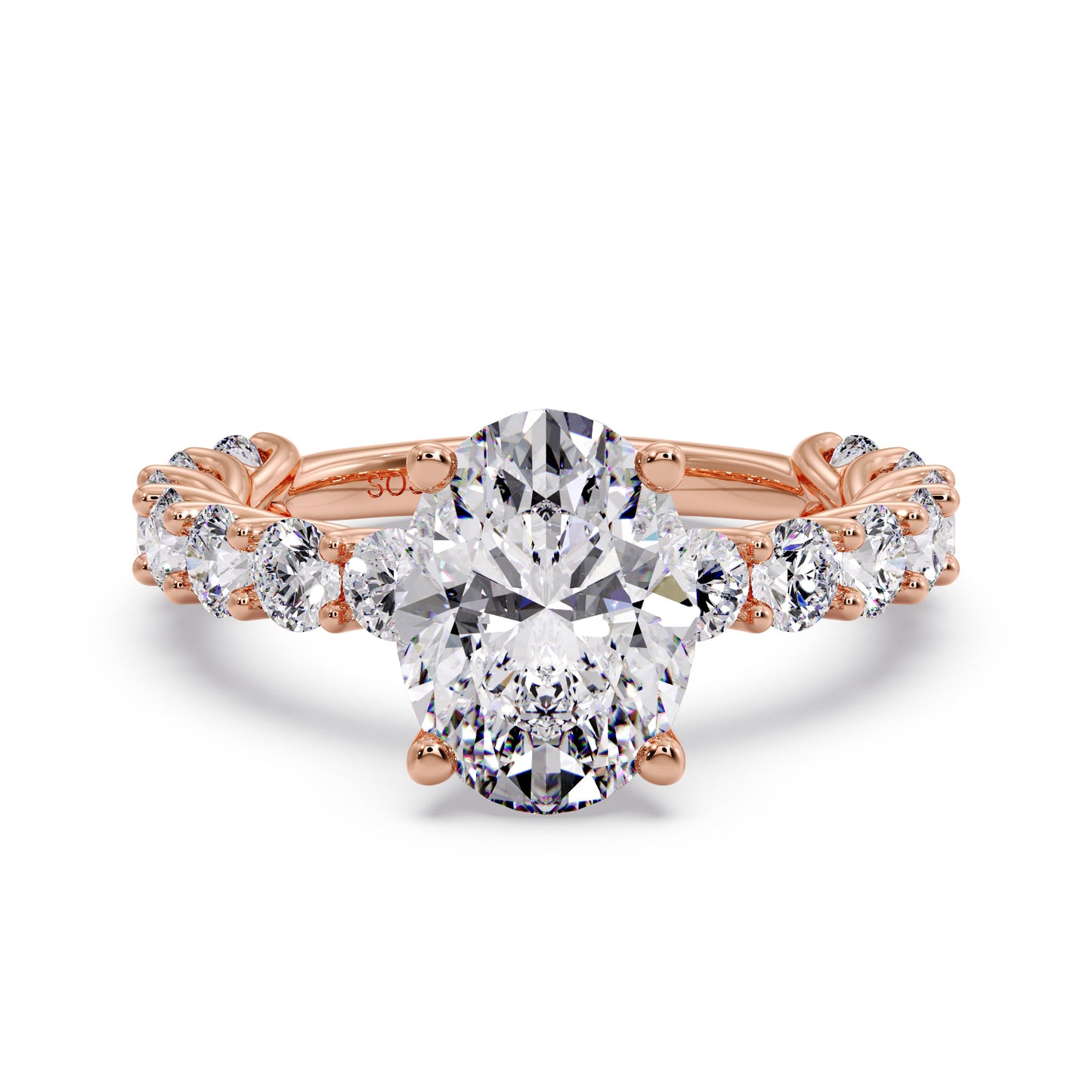 3 carat oval infinite setting