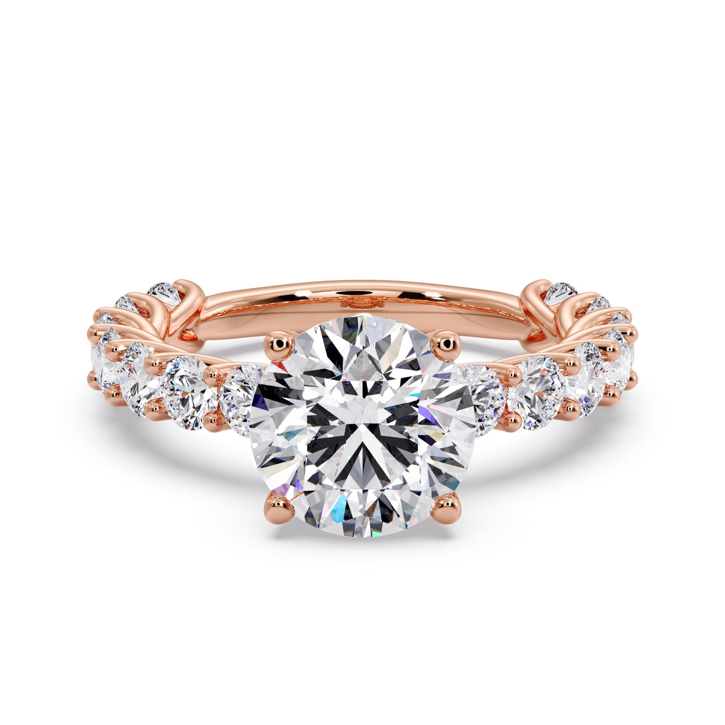 3 carat round diamond infinite setting