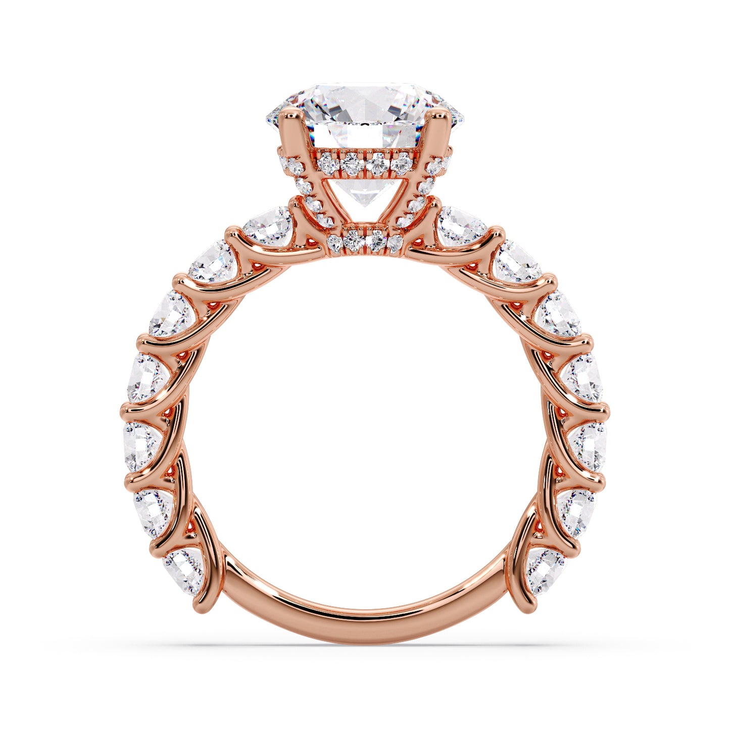 3 carat round diamond infinite setting