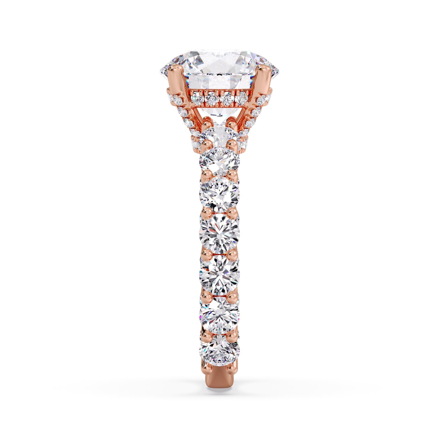 3 carat round diamond infinite setting