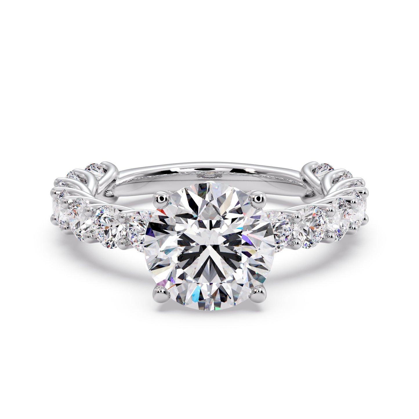 3 carat round diamond infinite setting