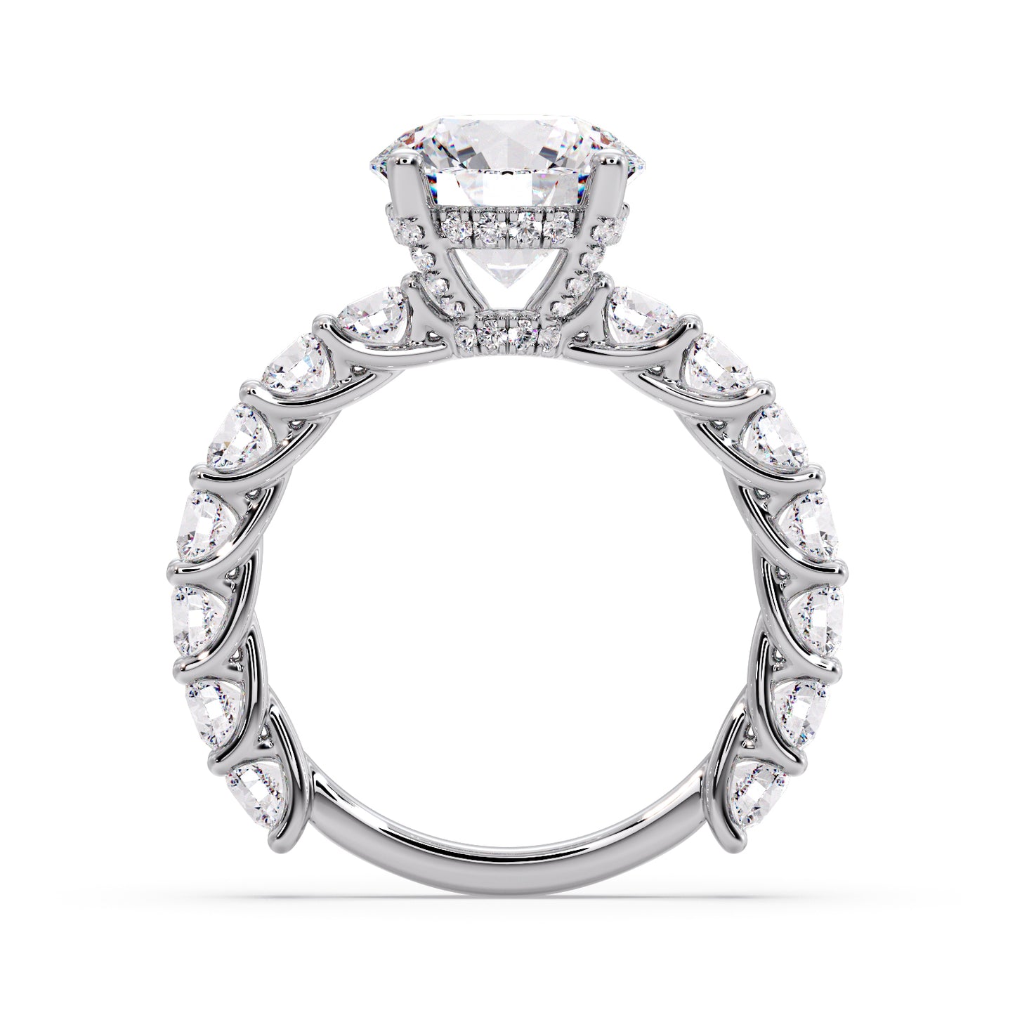 3 carat round diamond infinite setting