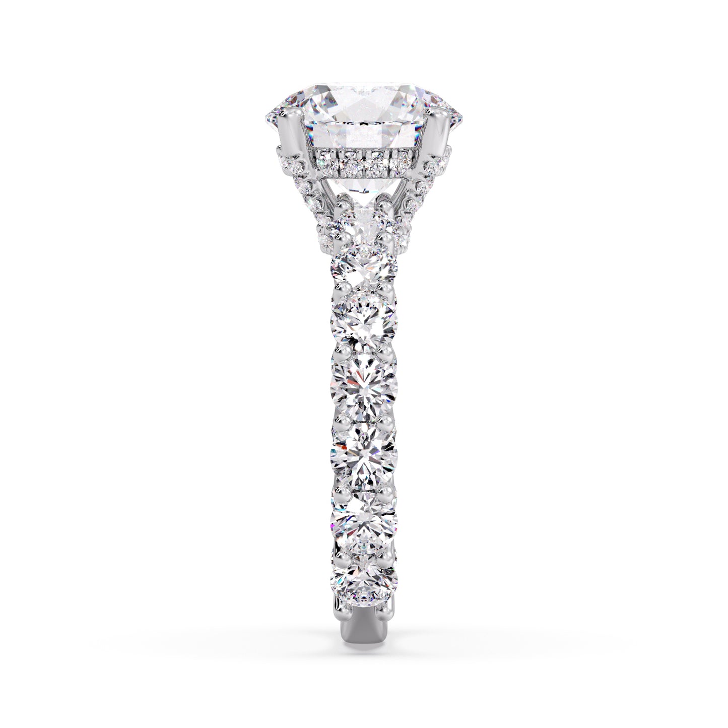 3 carat round diamond infinite setting