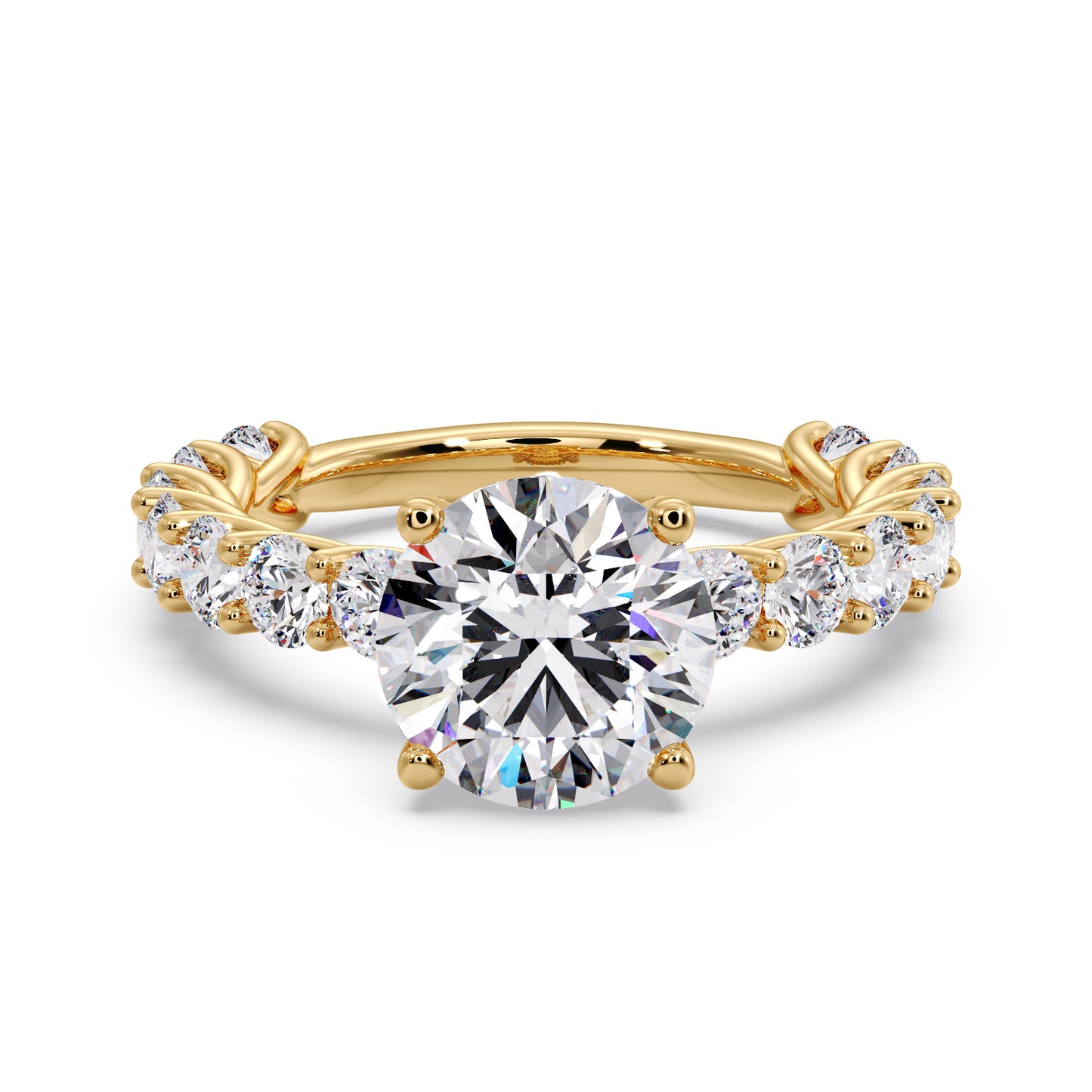 3 carat round diamond infinite setting