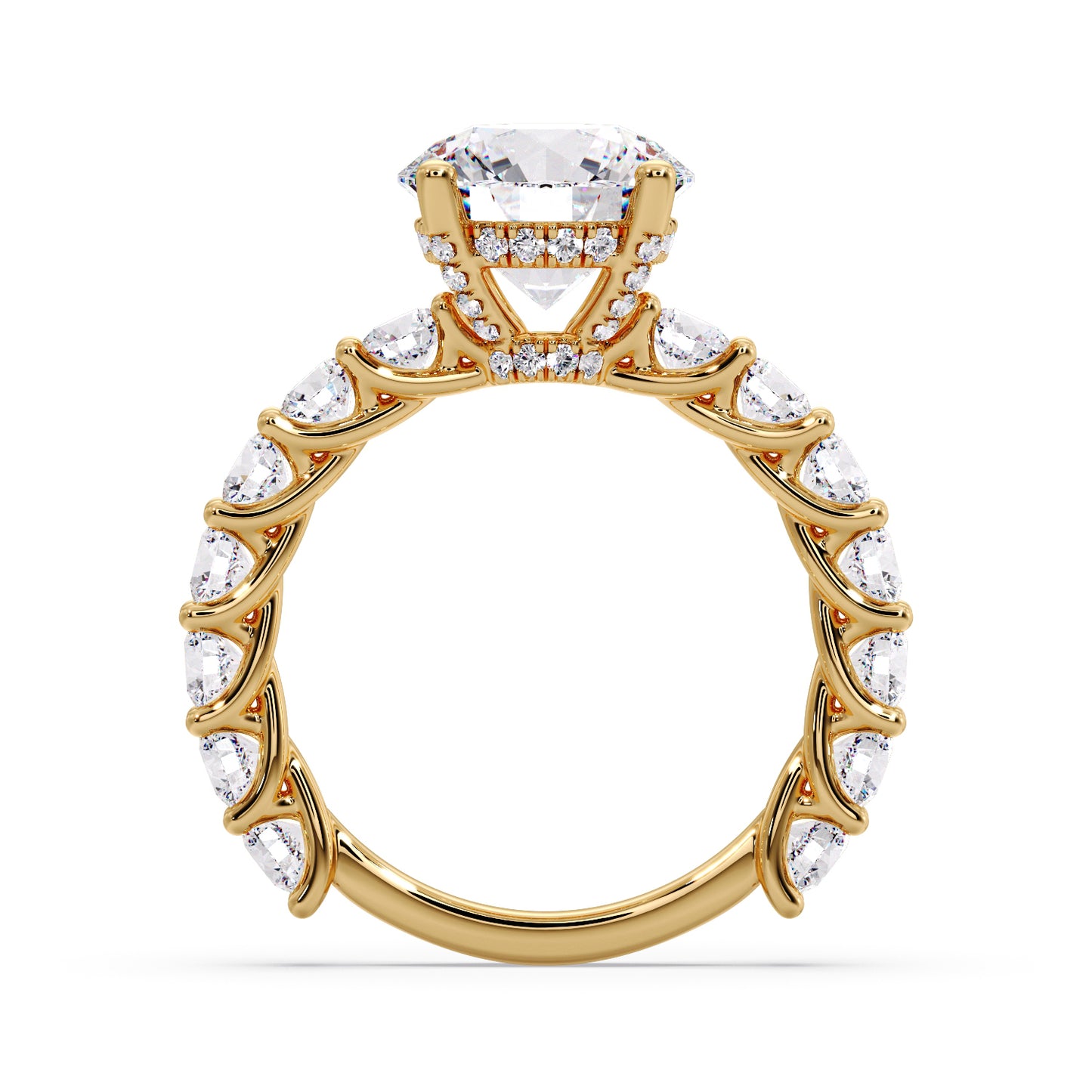 3 carat round diamond infinite setting