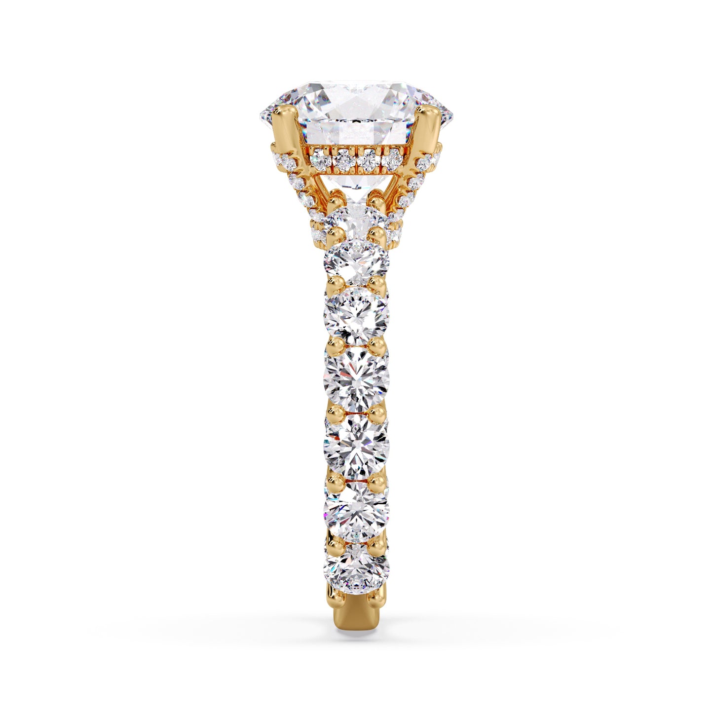 3 carat round diamond infinite setting