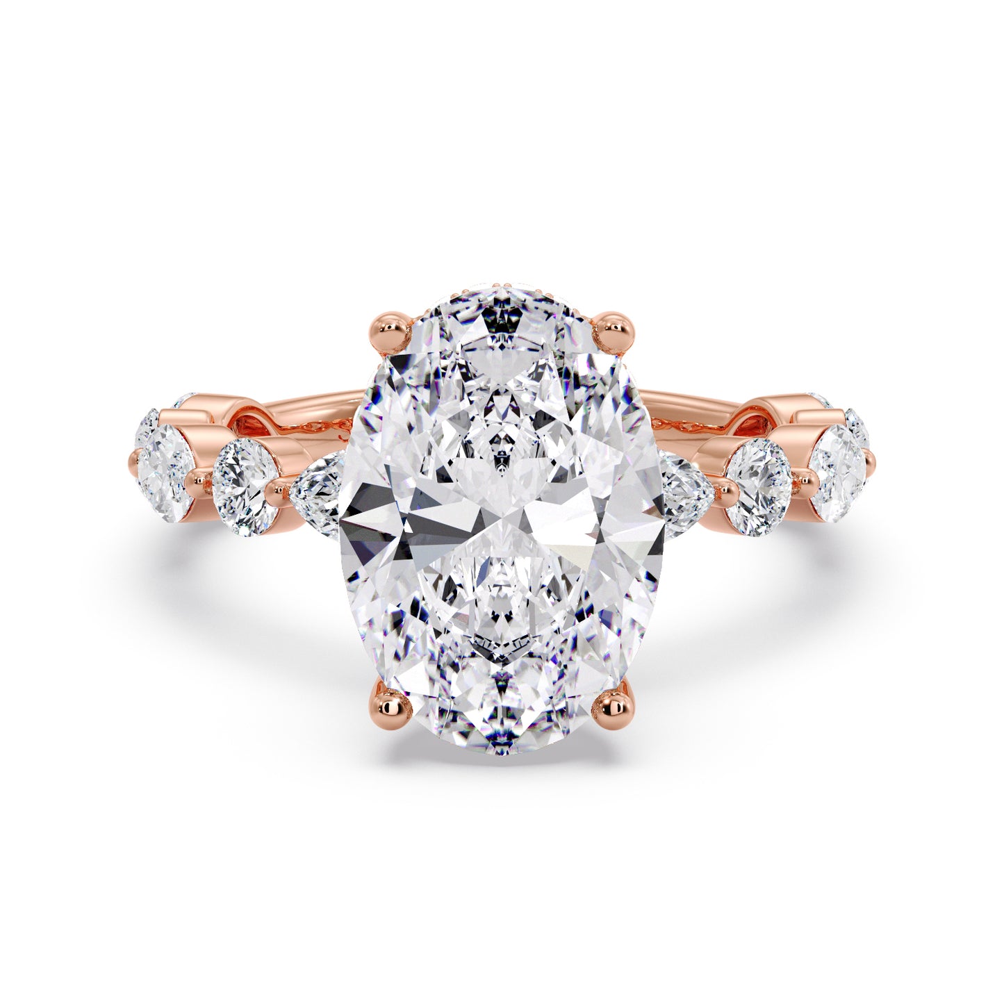 5CT OVAL MARQUISE BAND
