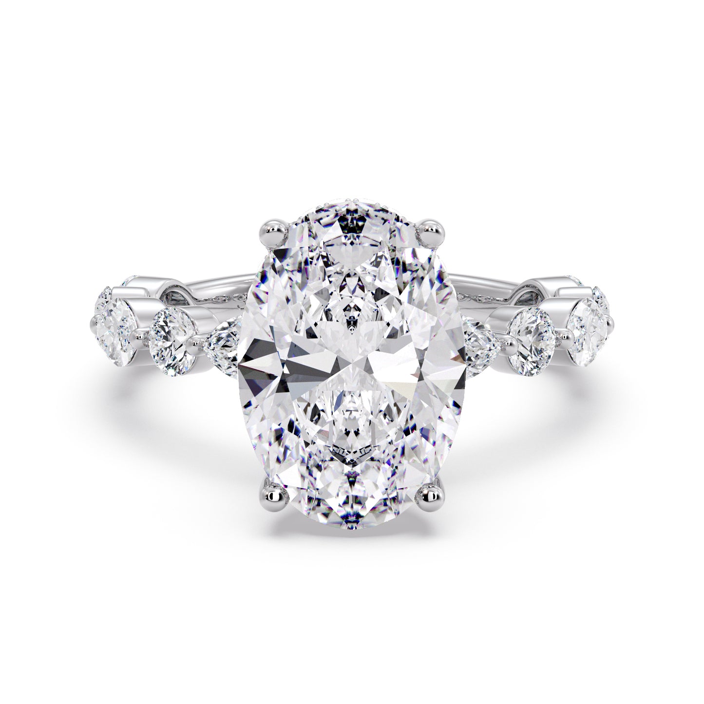 5CT OVAL MARQUISE BAND