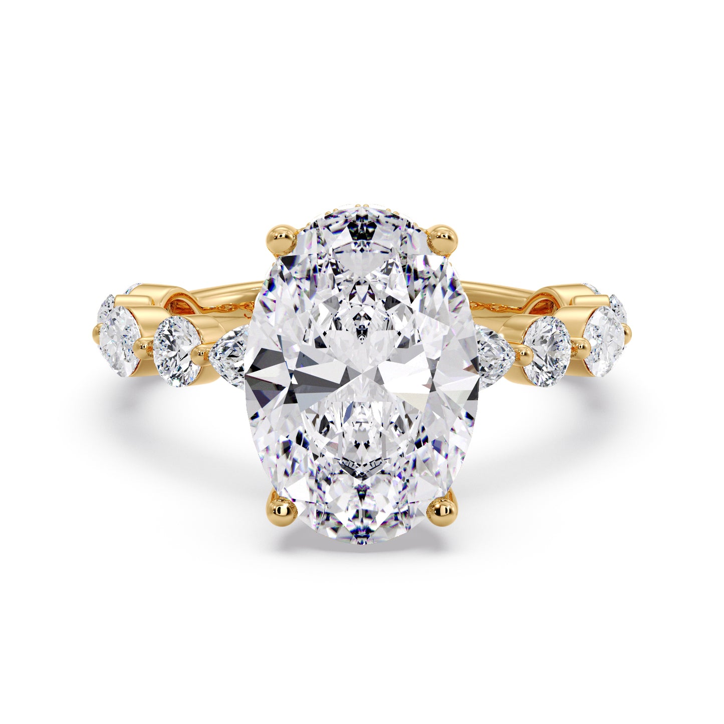 5CT OVAL MARQUISE BAND