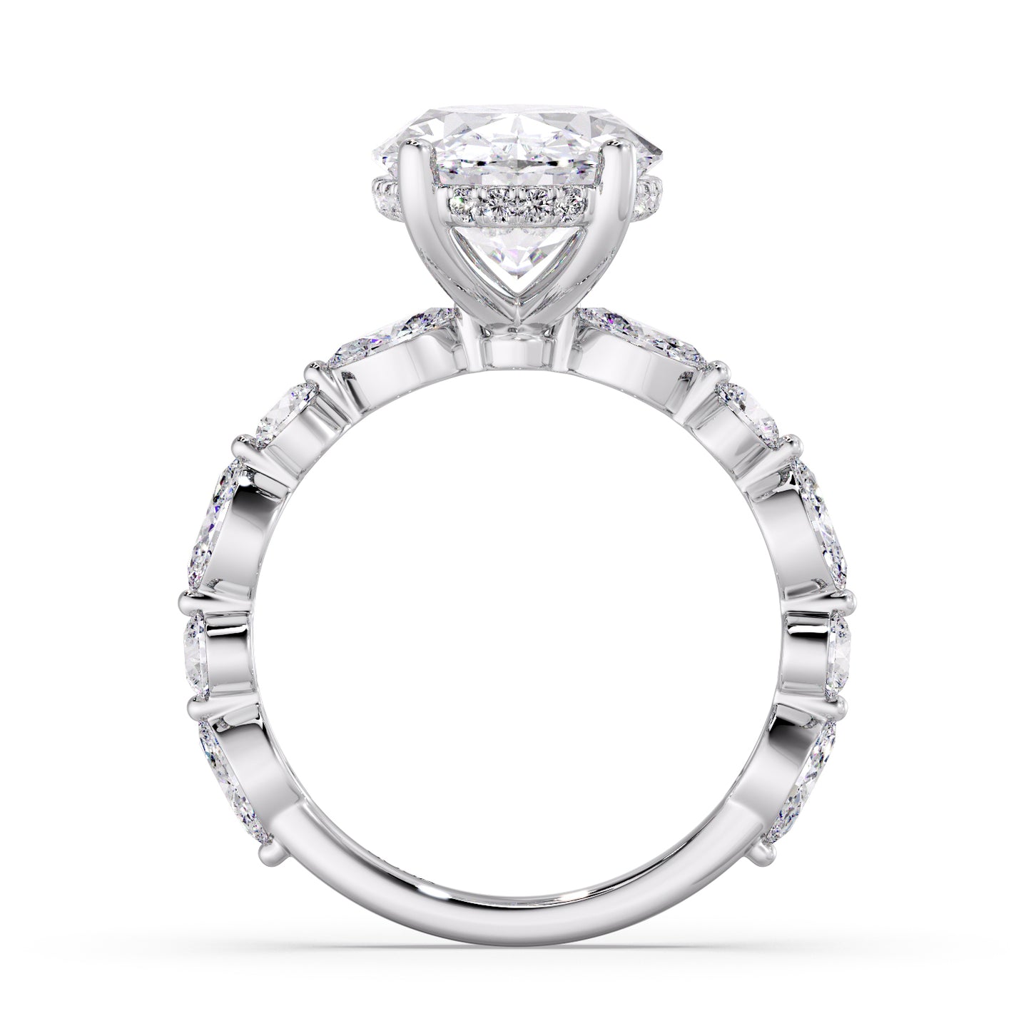 5CT OVAL MARQUISE BAND