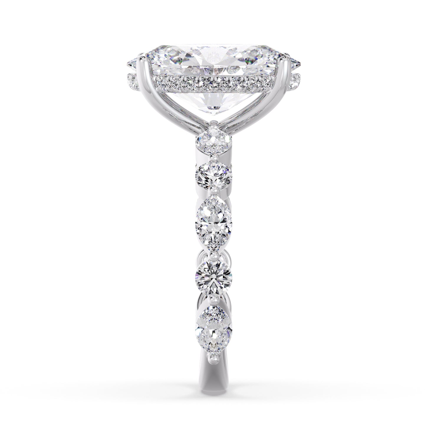 5CT OVAL MARQUISE BAND