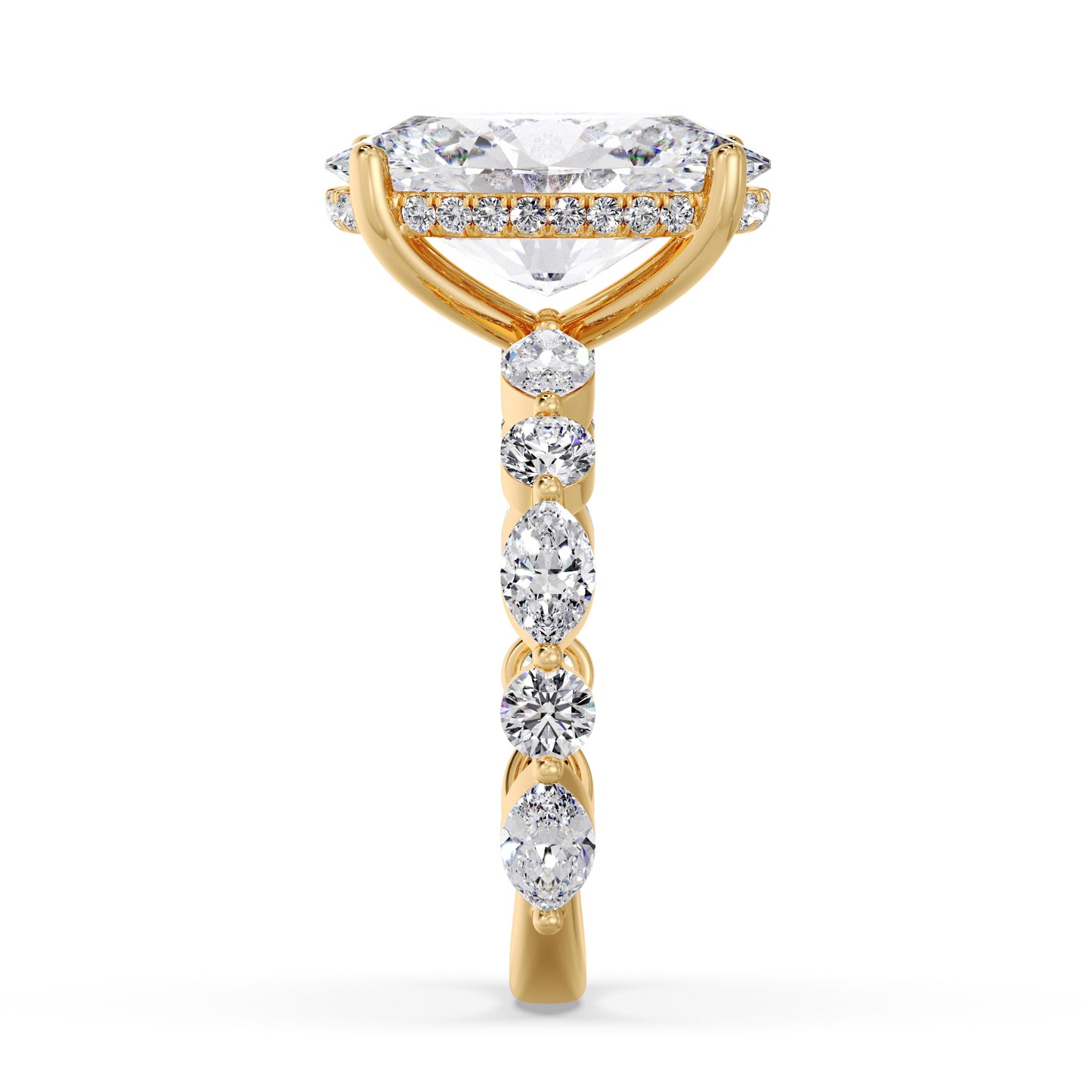 5CT OVAL MARQUISE BAND