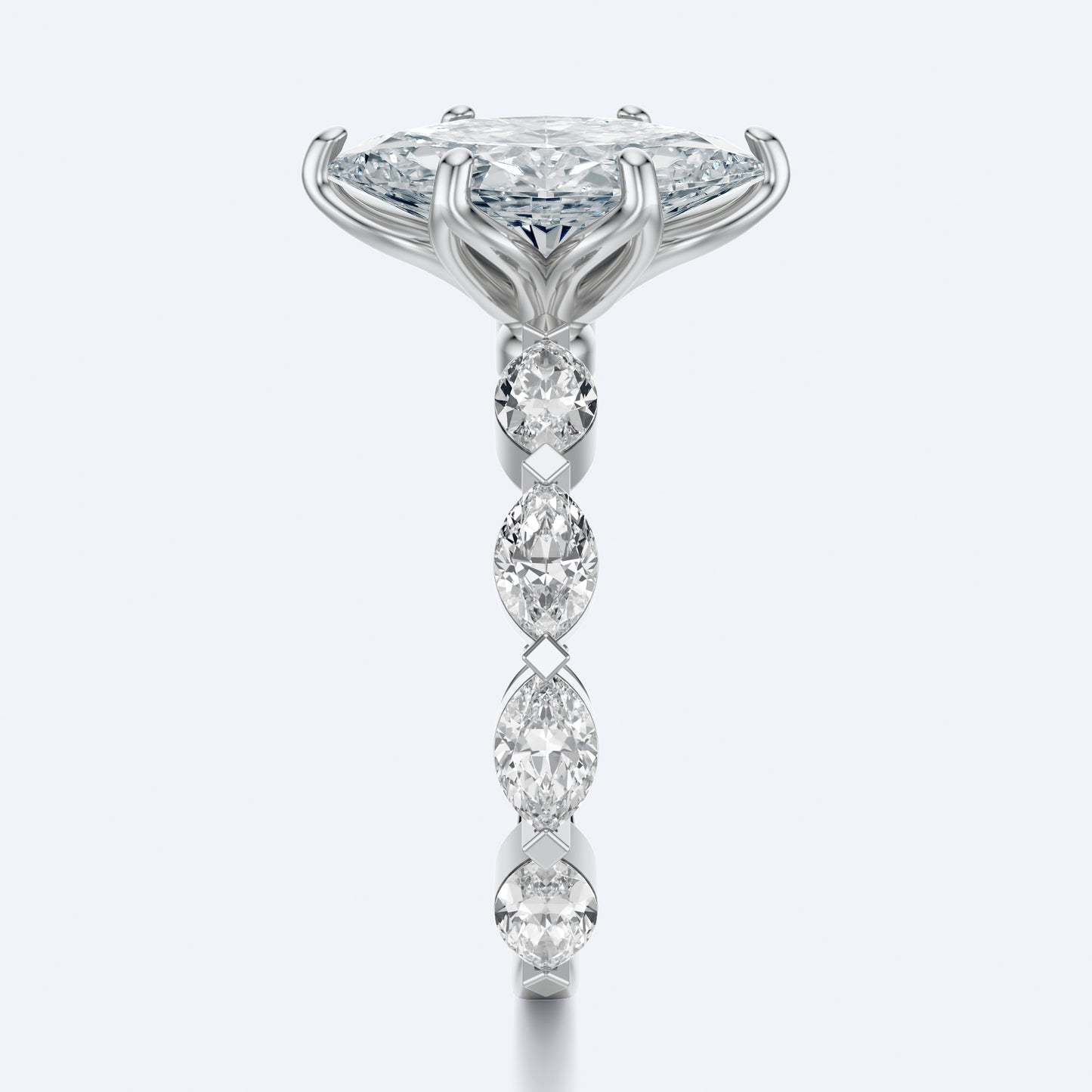 2 Carat marquise Vera Leaf setting