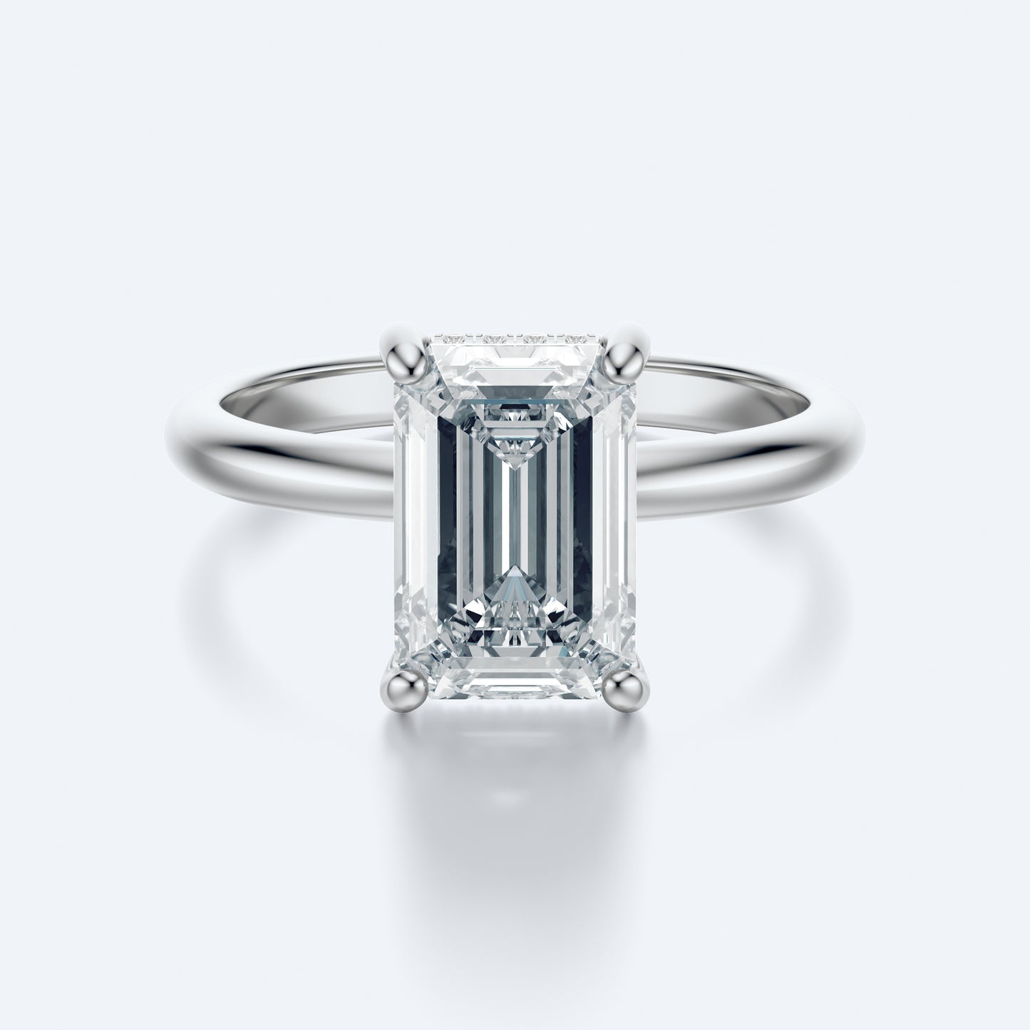 3CT Emerald solitaire setting