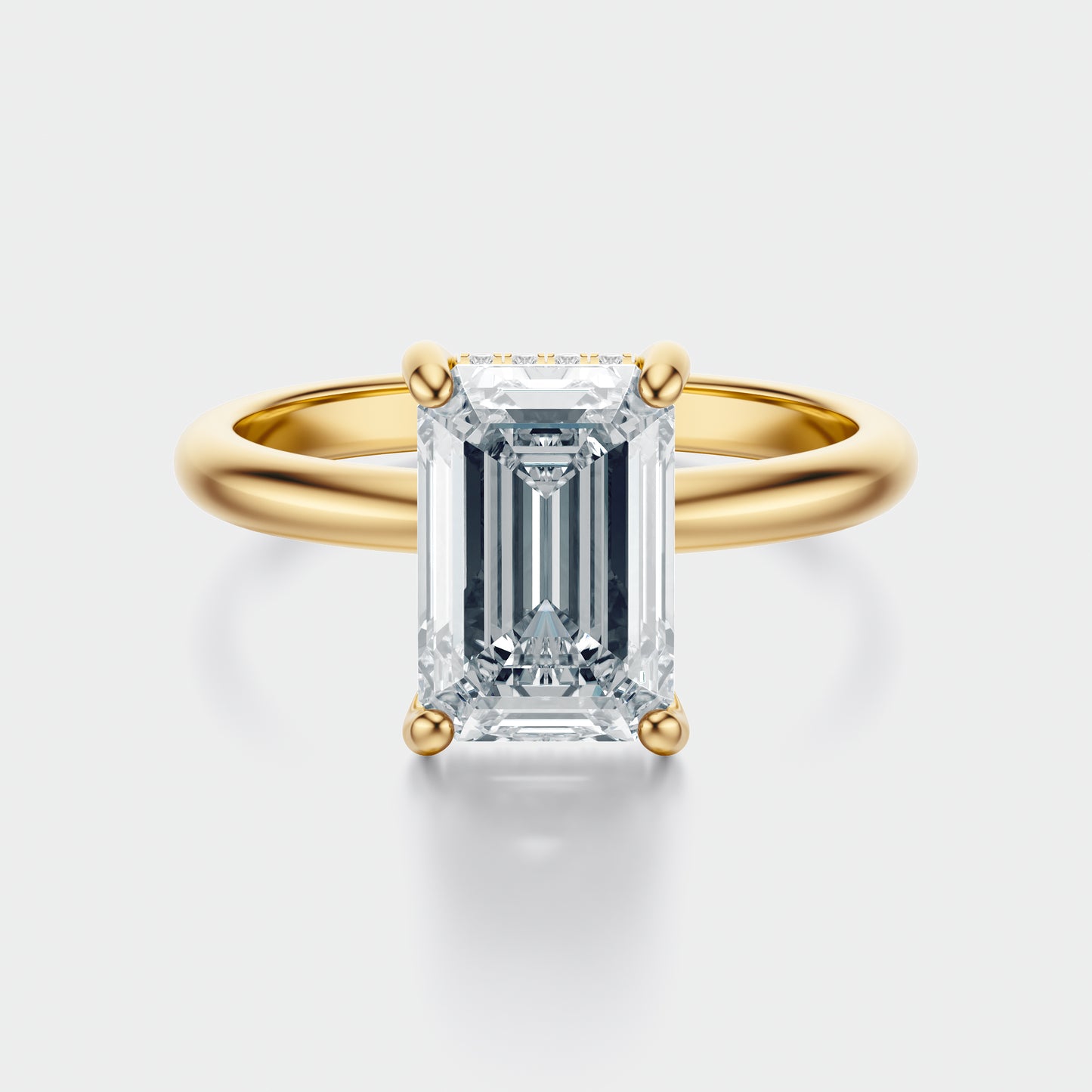 3CT Emerald solitaire setting