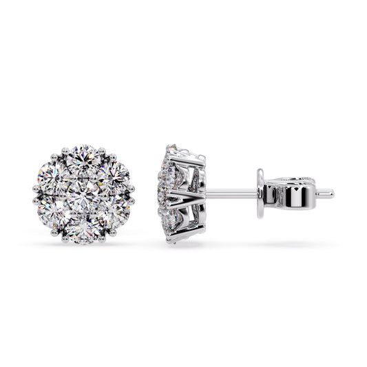 11MM Cluster flower set earring’s