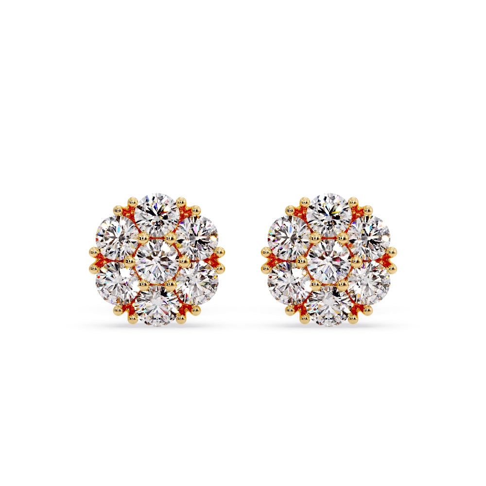 11MM Cluster flower set earring’s