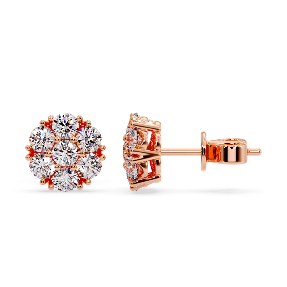 11MM Cluster flower set earring’s