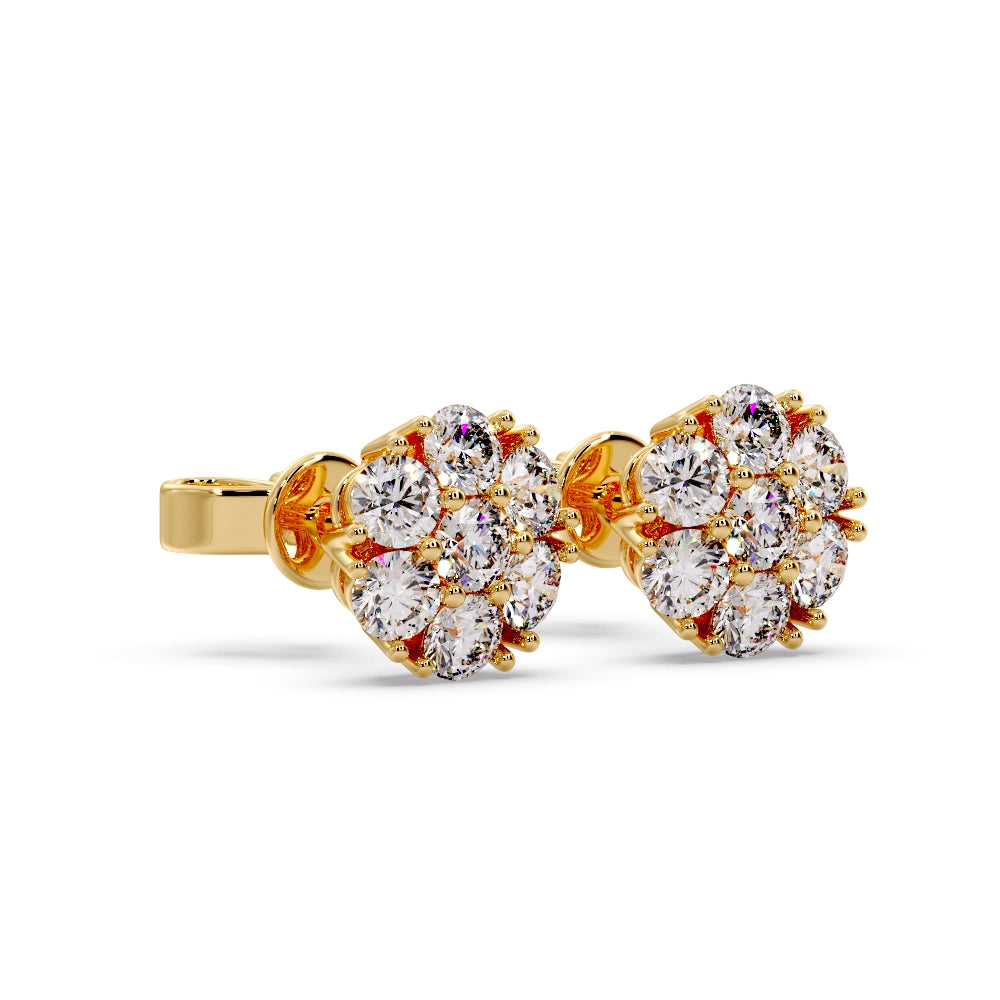 11MM Cluster flower set earring’s