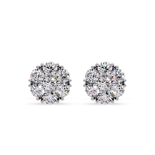 11MM Cluster flower set earring’s