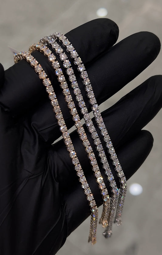 3mm Lab diamond tennis bracelet