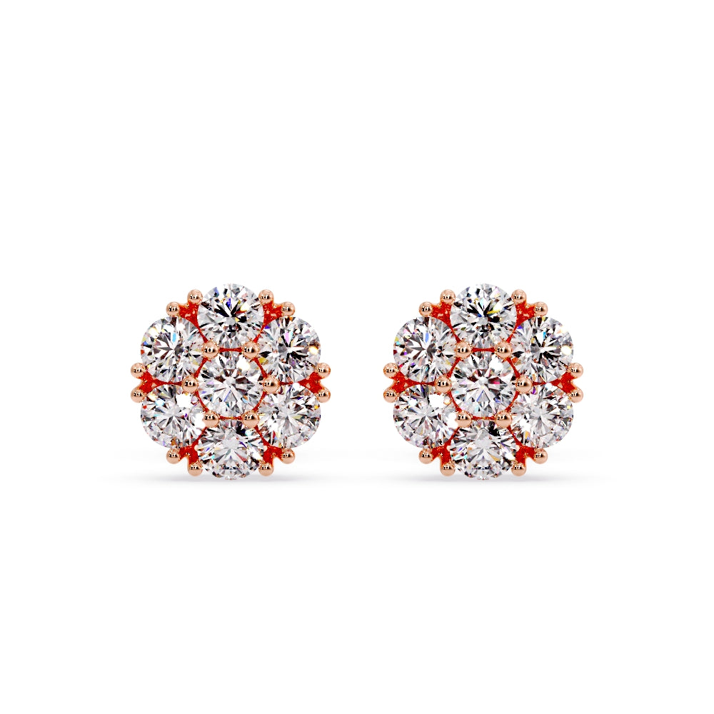 11MM Cluster flower set earring’s