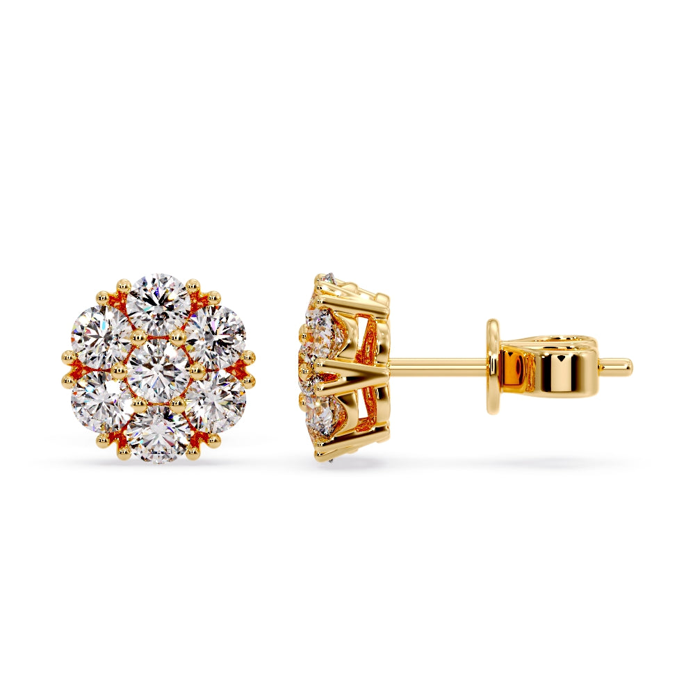 11MM Cluster flower set earring’s