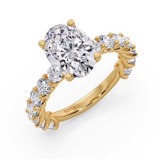 Oval diamond ring in my infinite round setting