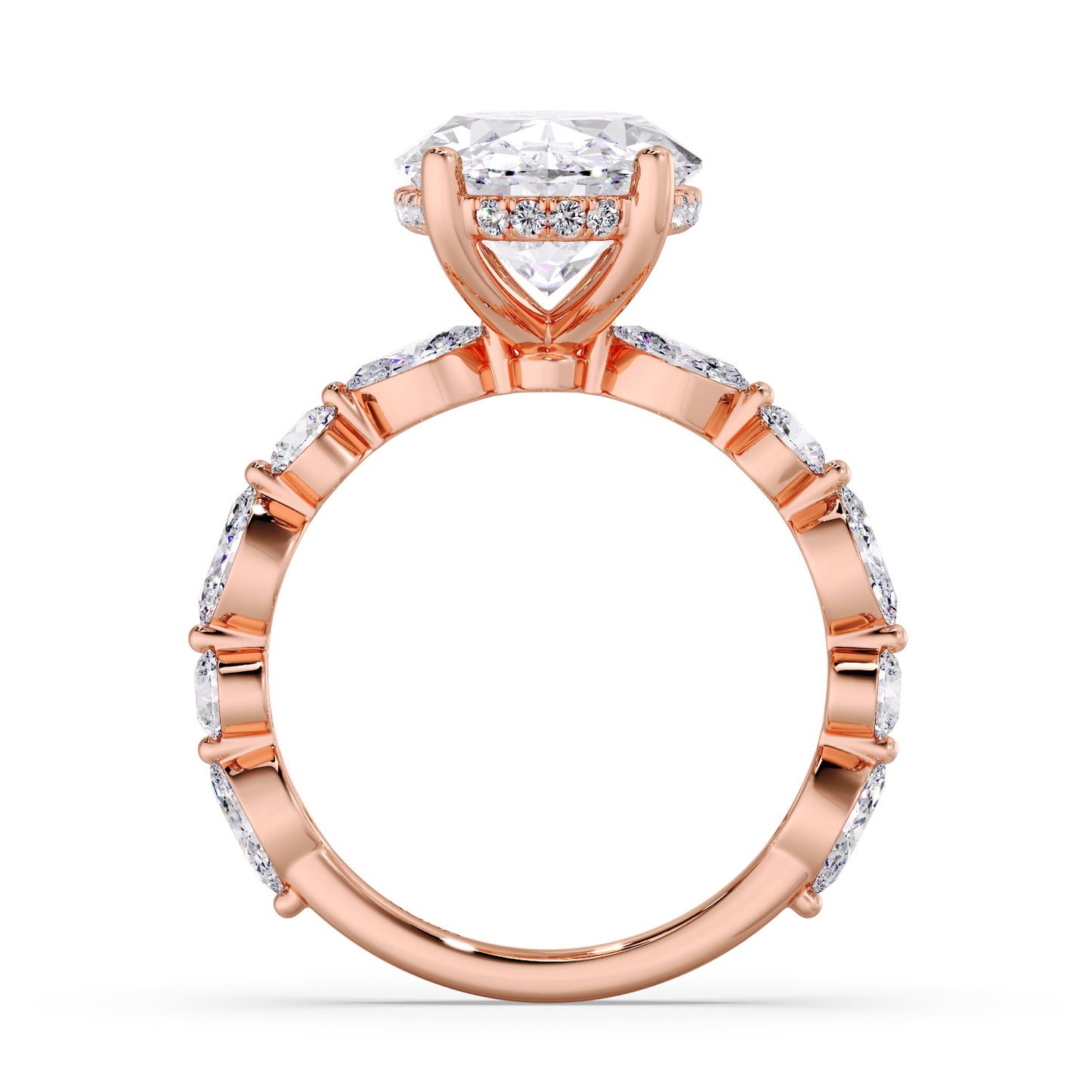 5CT OVAL MARQUISE BAND