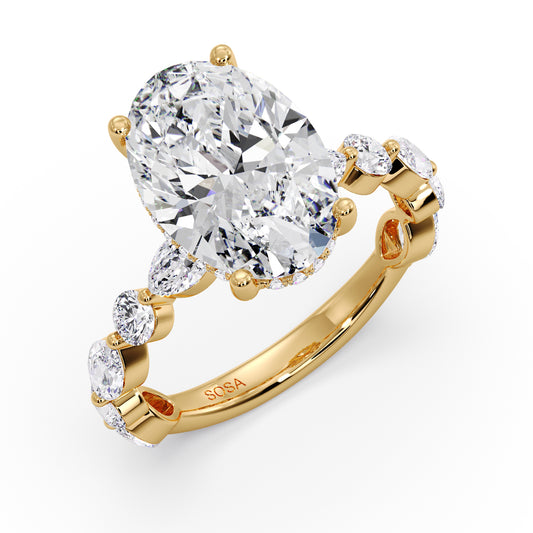 5CT OVAL MARQUISE BAND