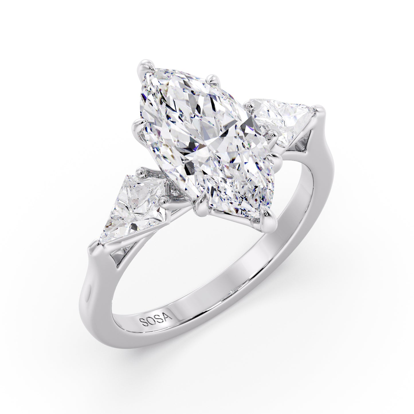 Marquise diamond in Nova kite setting
