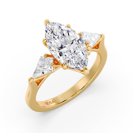 2 Carat Marquise Nova kite setting