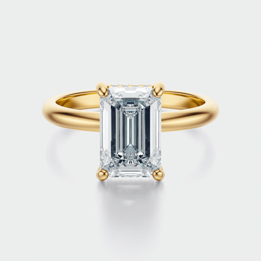 3CT Emerald solitaire setting